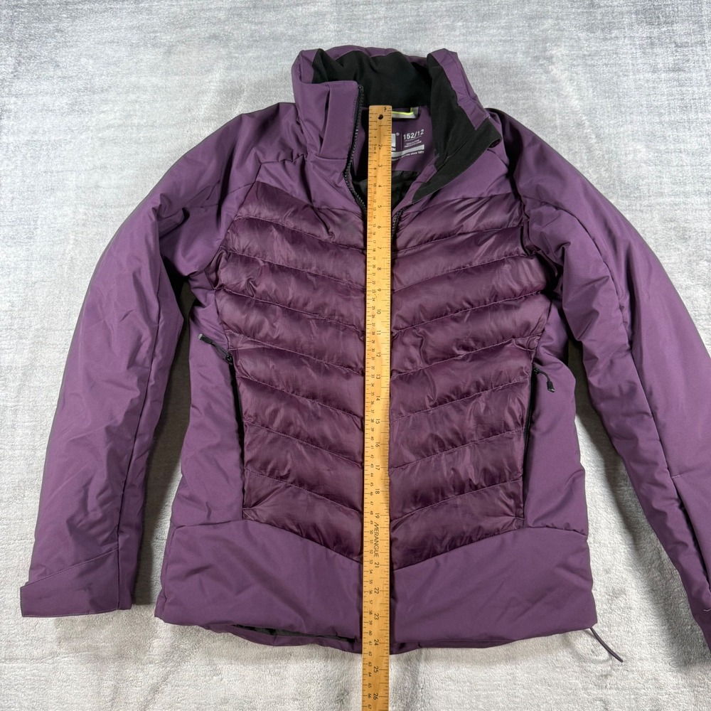 Helly Hansen Jacket Womens Youth 12 Purple RECCO Insulated Puffer Winter Coat - Picture 9 of 12